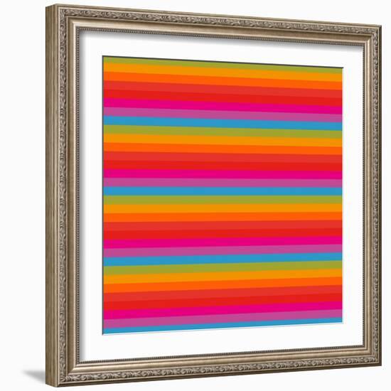 Abstract Geometric Pattern-frenkelvic-Framed Art Print