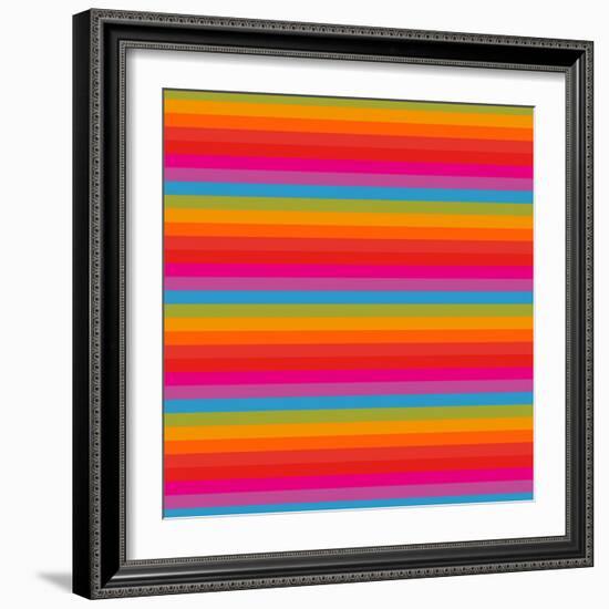 Abstract Geometric Pattern-frenkelvic-Framed Art Print