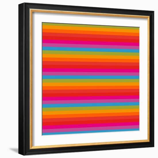 Abstract Geometric Pattern-frenkelvic-Framed Art Print