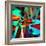 Abstract Geometric Pattern-Tanor-Framed Art Print