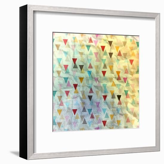 Abstract Geometric Pattern-Tanor-Framed Art Print