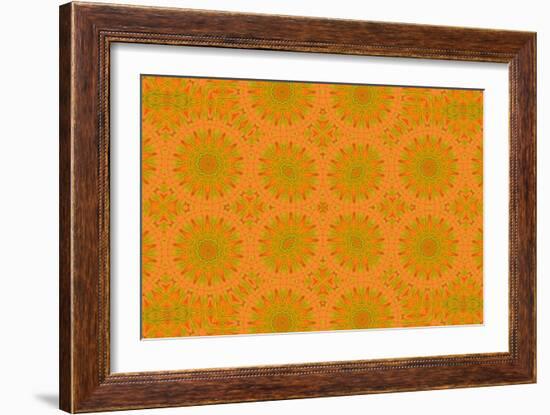 Abstract Geometric Pattern-Dink101-Framed Art Print