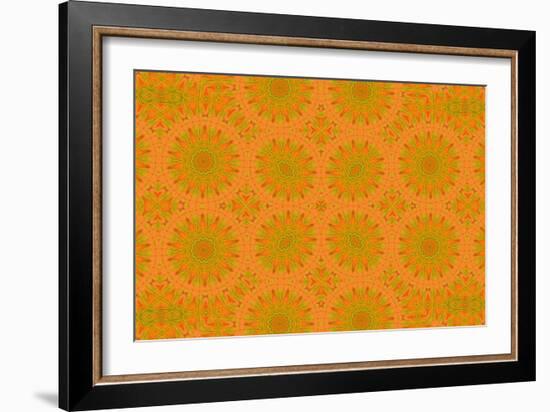 Abstract Geometric Pattern-Dink101-Framed Art Print