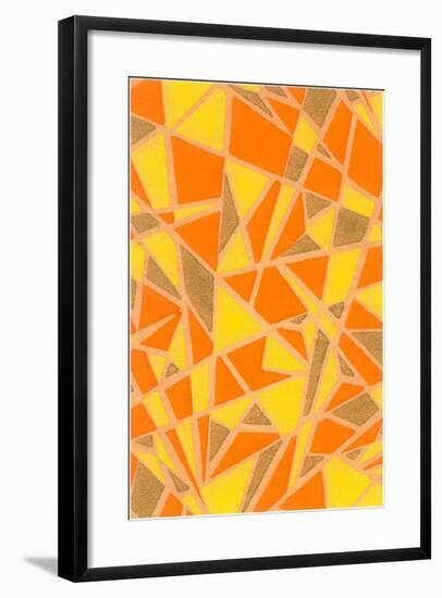 Abstract Geometric Pattern-Found Image Press-Framed Giclee Print