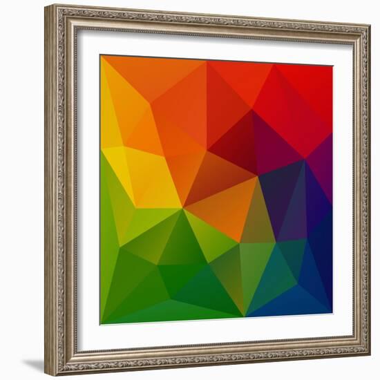 Abstract Geometrical Background-epic44-Framed Art Print