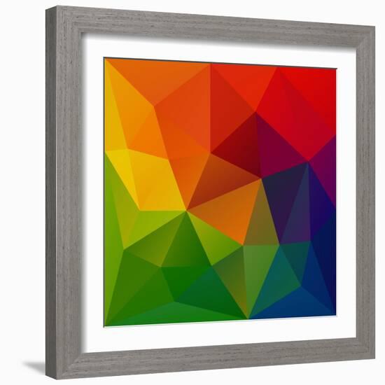 Abstract Geometrical Background-epic44-Framed Art Print