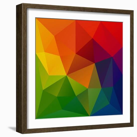 Abstract Geometrical Background-epic44-Framed Art Print