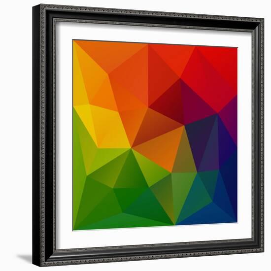 Abstract Geometrical Background-epic44-Framed Art Print