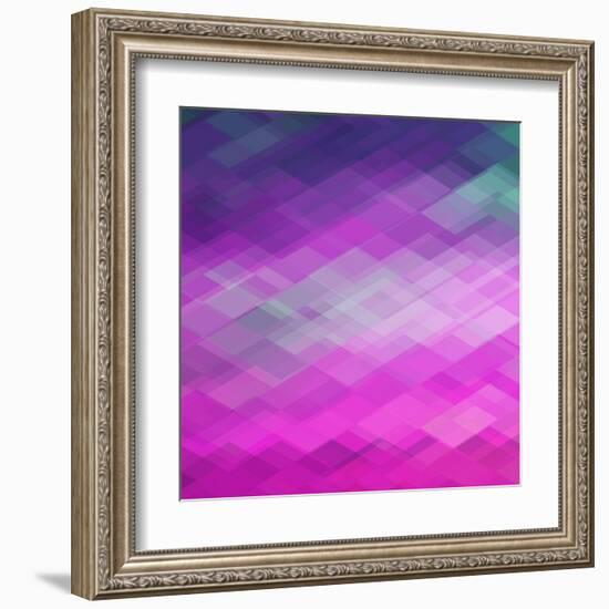 Abstract Geometrical Background-epic44-Framed Art Print