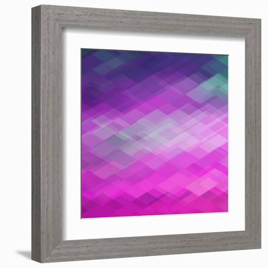 Abstract Geometrical Background-epic44-Framed Art Print