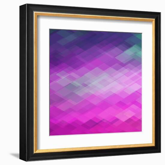 Abstract Geometrical Background-epic44-Framed Art Print