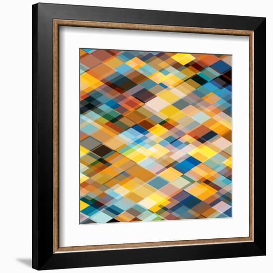 Abstract Geometrical Background-epic44-Framed Art Print