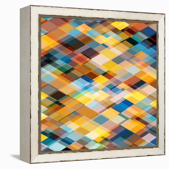 Abstract Geometrical Background-epic44-Framed Stretched Canvas