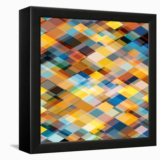 Abstract Geometrical Background-epic44-Framed Stretched Canvas