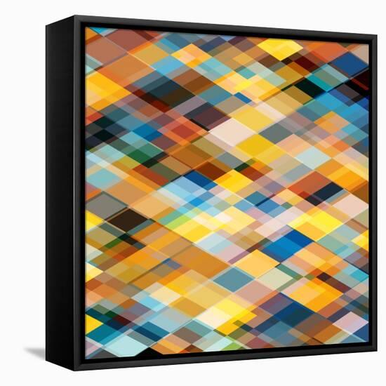 Abstract Geometrical Background-epic44-Framed Stretched Canvas