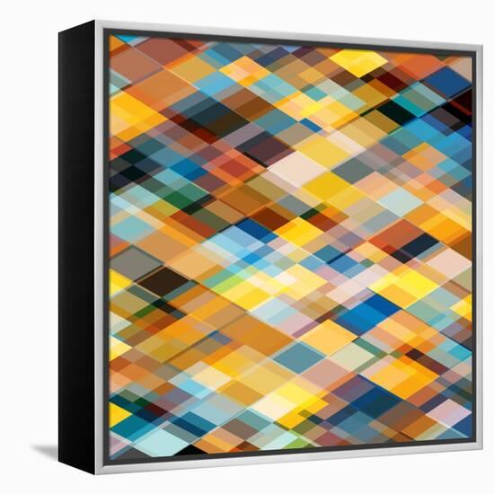 Abstract Geometrical Background-epic44-Framed Stretched Canvas