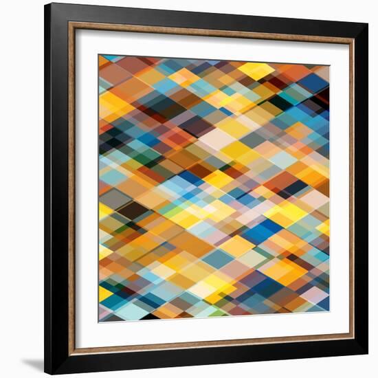 Abstract Geometrical Background-epic44-Framed Art Print