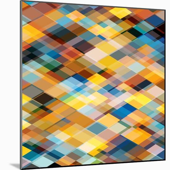 Abstract Geometrical Background-epic44-Mounted Art Print