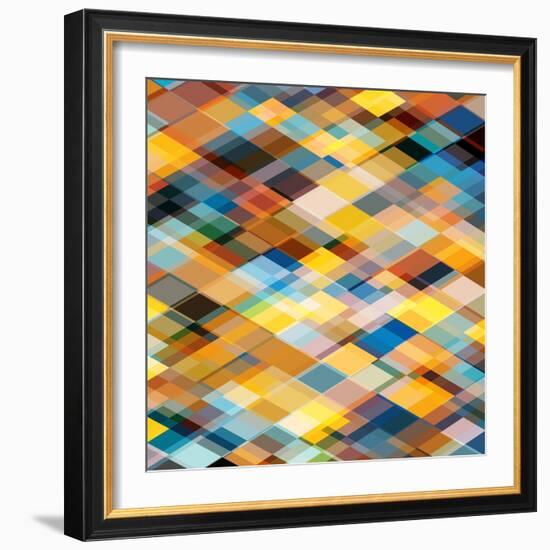 Abstract Geometrical Background-epic44-Framed Art Print