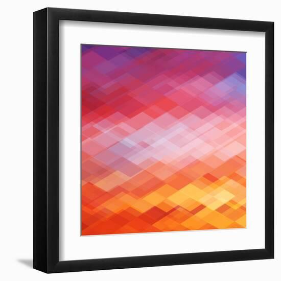 Abstract Geometrical Background-epic44-Framed Art Print