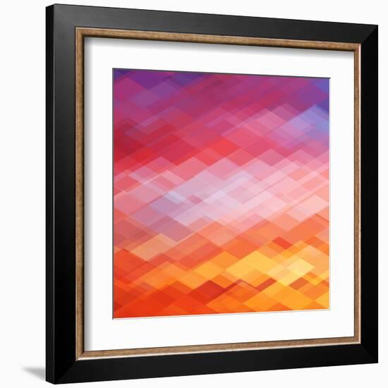 Abstract Geometrical Background-epic44-Framed Art Print