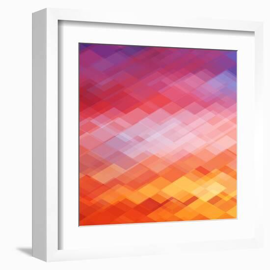 Abstract Geometrical Background-epic44-Framed Art Print