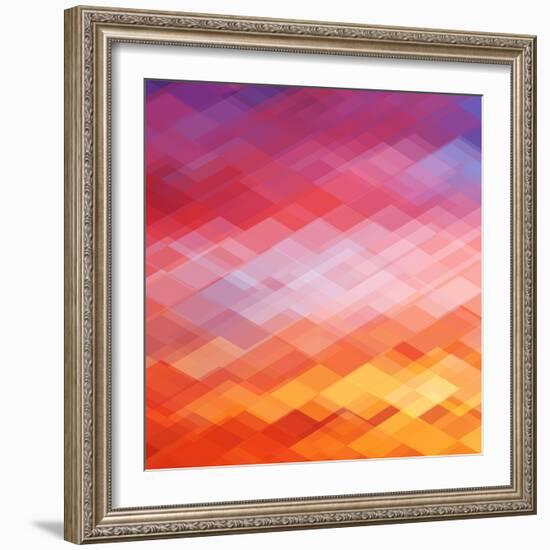 Abstract Geometrical Background-epic44-Framed Art Print