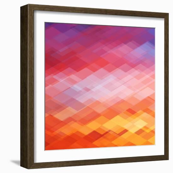 Abstract Geometrical Background-epic44-Framed Art Print