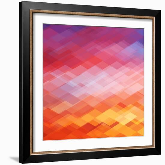 Abstract Geometrical Background-epic44-Framed Art Print