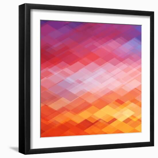 Abstract Geometrical Background-epic44-Framed Art Print