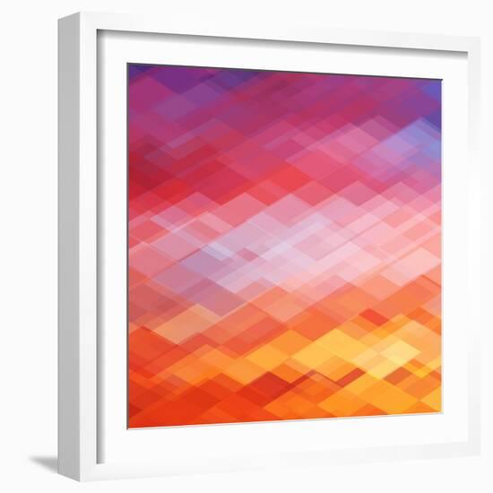 Abstract Geometrical Background-epic44-Framed Art Print