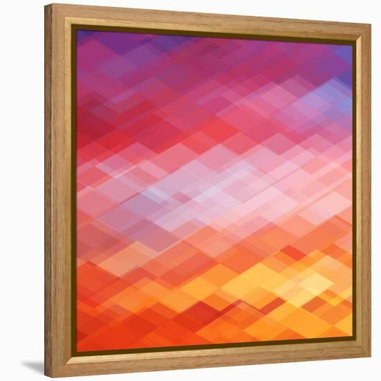 Abstract Geometrical Background-epic44-Framed Stretched Canvas