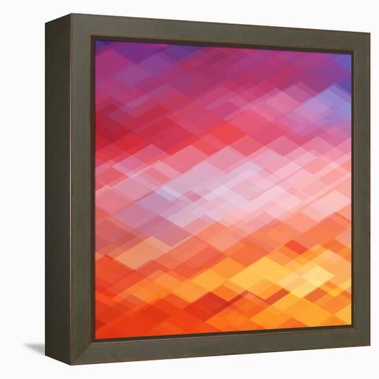 Abstract Geometrical Background-epic44-Framed Stretched Canvas