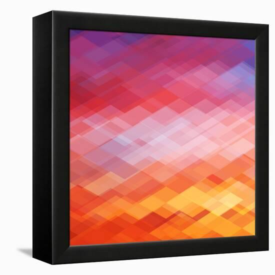 Abstract Geometrical Background-epic44-Framed Stretched Canvas