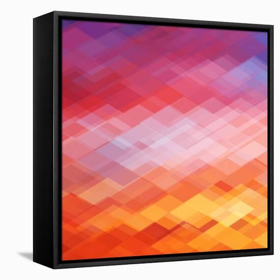 Abstract Geometrical Background-epic44-Framed Stretched Canvas