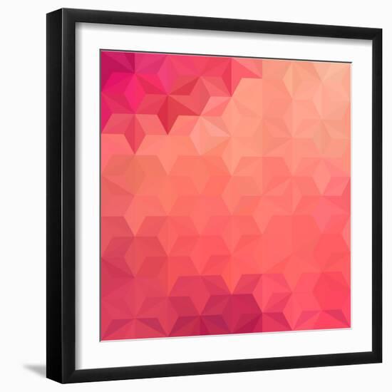 Abstract Geometrical Background-epic44-Framed Art Print
