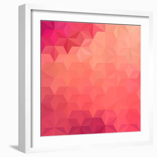 Abstract Geometrical Background-epic44-Framed Art Print