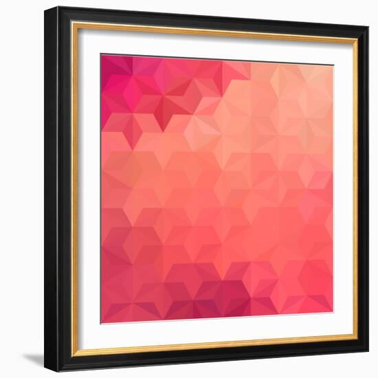 Abstract Geometrical Background-epic44-Framed Art Print