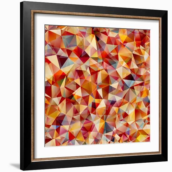 Abstract Geometrical Background-epic44-Framed Art Print