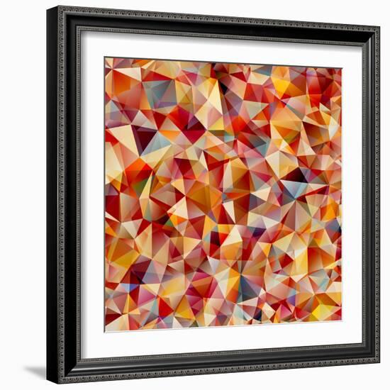 Abstract Geometrical Background-epic44-Framed Art Print