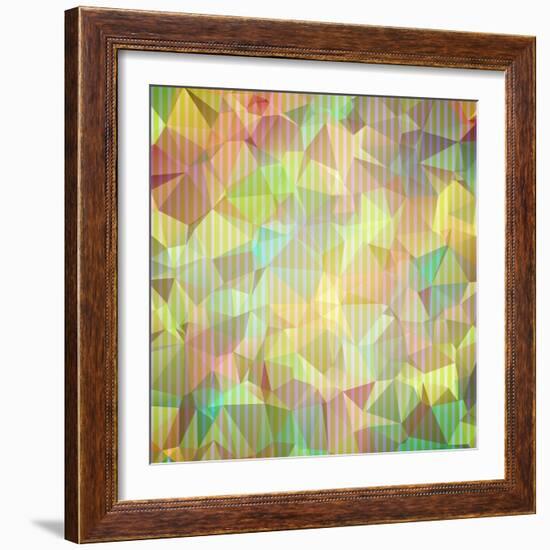 Abstract Geometrical Background-epic44-Framed Art Print