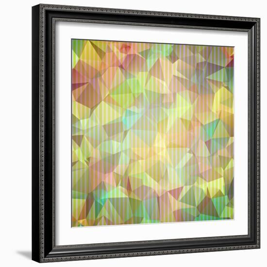 Abstract Geometrical Background-epic44-Framed Art Print