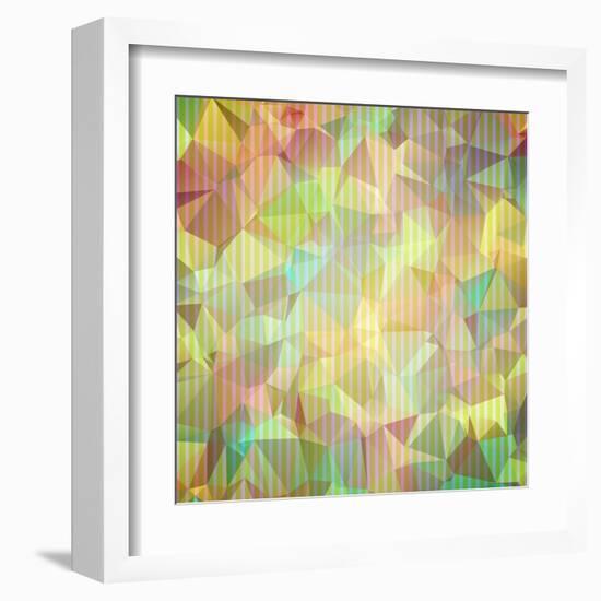 Abstract Geometrical Background-epic44-Framed Art Print