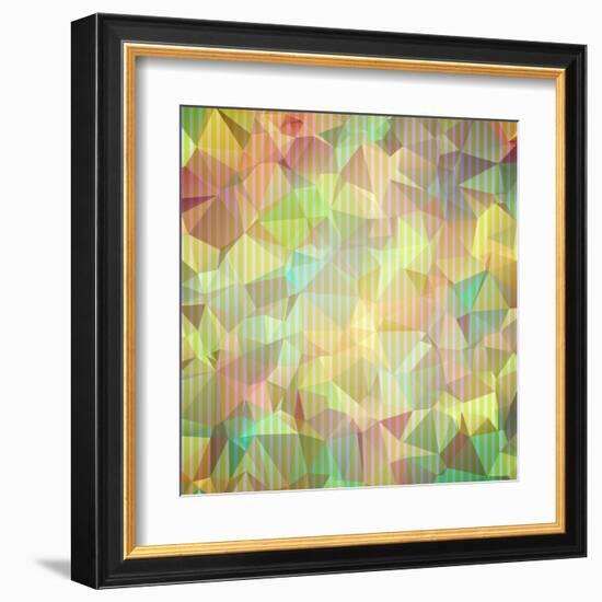 Abstract Geometrical Background-epic44-Framed Art Print