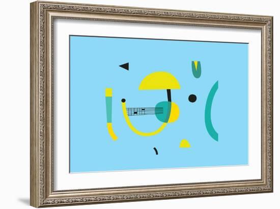 Abstract geometry composition, 2017-Yuliya Drobova-Framed Giclee Print