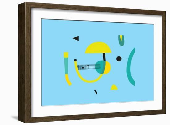 Abstract geometry composition, 2017-Yuliya Drobova-Framed Giclee Print