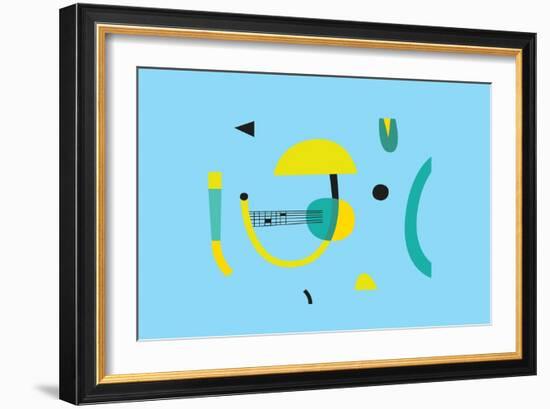 Abstract geometry composition, 2017-Yuliya Drobova-Framed Giclee Print