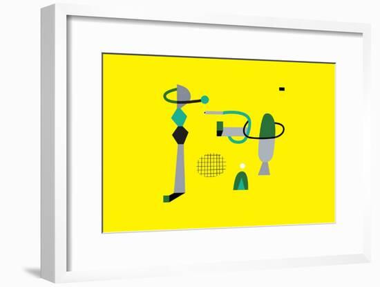 Abstract geometry composition, 2917-Yuliya Drobova-Framed Giclee Print