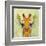 Abstract Giraffe Calf-Ancello-Framed Art Print