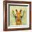 Abstract Giraffe Calf-Ancello-Framed Art Print